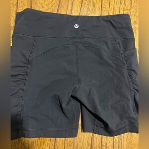 lululemon athletica Black Women Shorts biker gym workout short